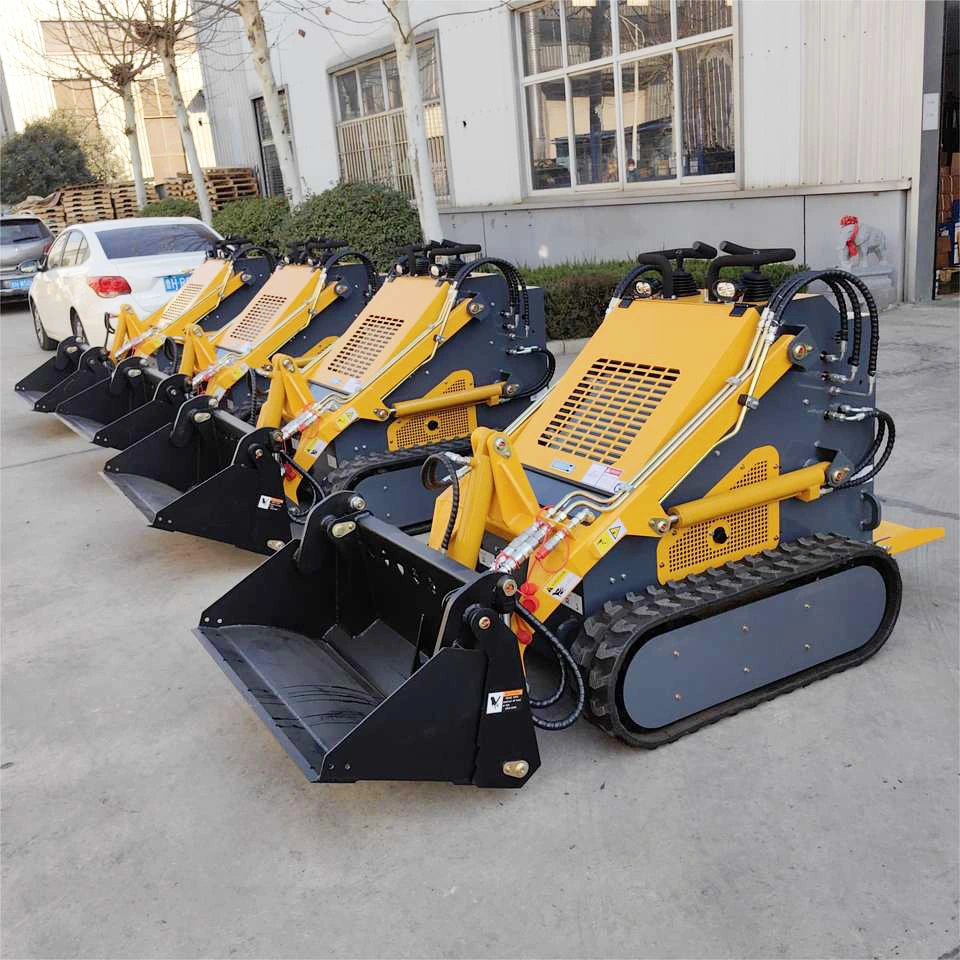 Free Shipping EPA CE Diesel Skid Steer Loader Mini Track Skid Steer Loader Skid Steer Hydraulic Drive with Rubber Track
