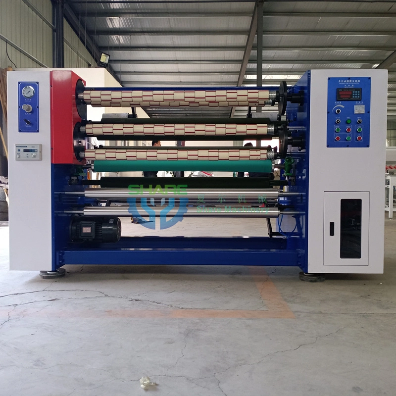 Stationery Adhesive Tape Slitting Machine Insulation PVC Tape Roll Cutting Machine