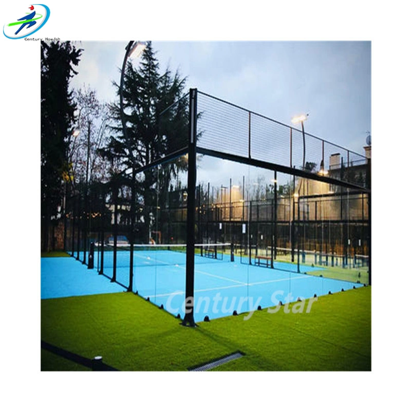 Équipement de tennis de tennis de padel de terrain professionnel Century Star avec Cage de clôture en acier