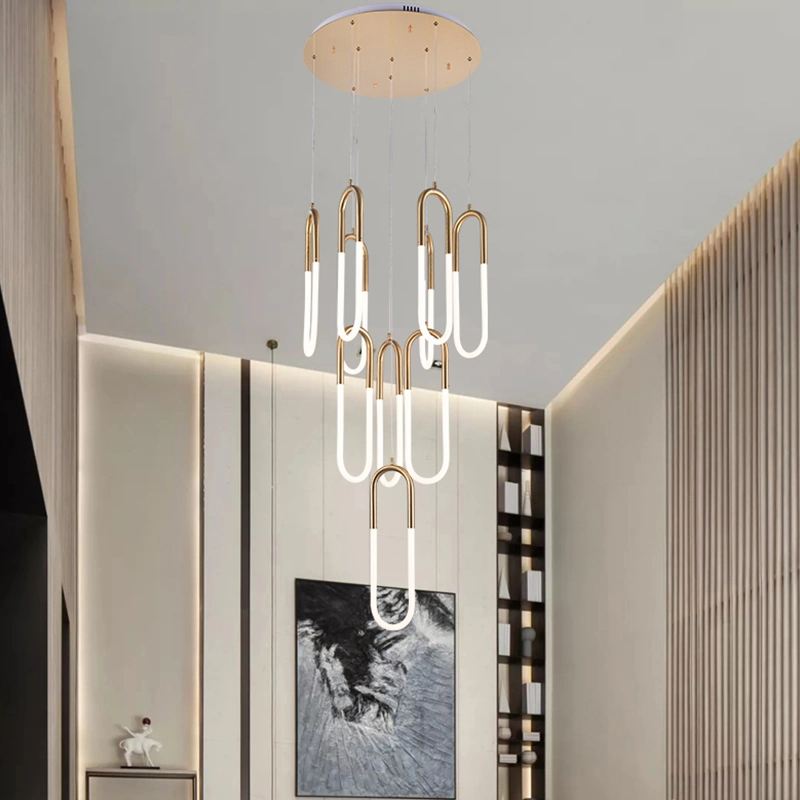 Candeeiros de vidro modernos que vivem no tecto decorativo do Hotel Lighting Pendant Candeeiro lustre