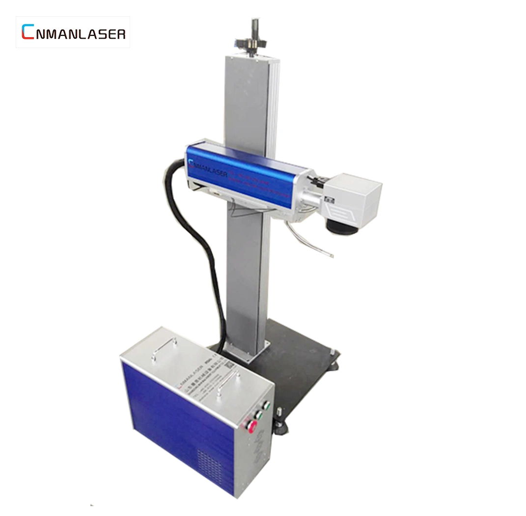 Flying Fiber Laser Marking Machine for Glass Cloth Steel Jewelry