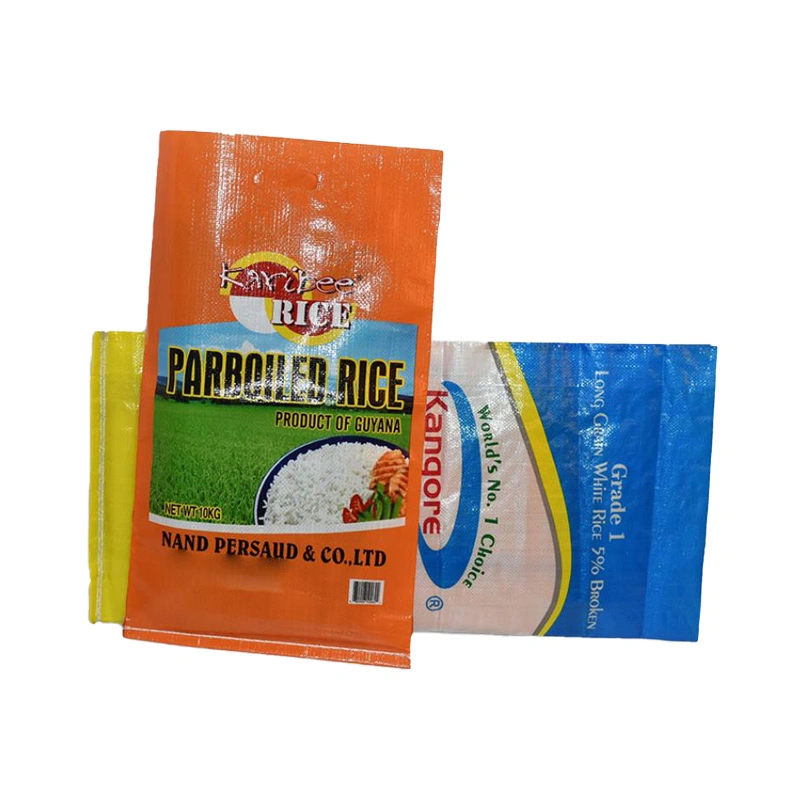 25kg Rice Recycled Plastic PP Woven Sack Roll 50 Kg Polypropylene Woven Bag