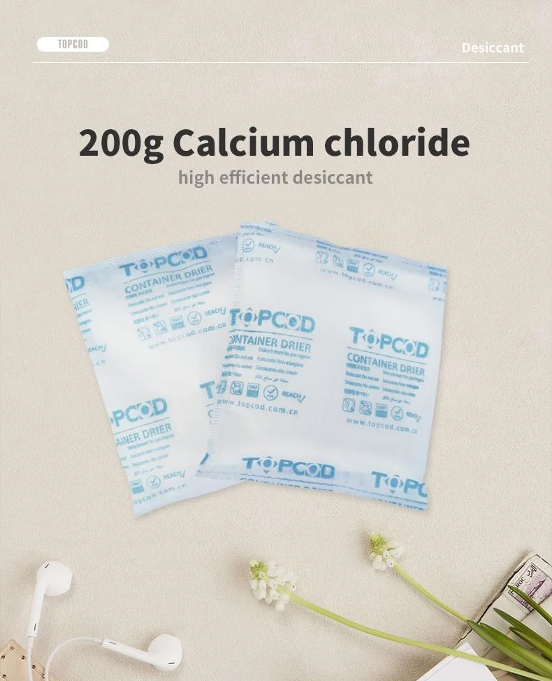 Eco-Friendly Calcium Chloride Absorbent Desiccant 200g Using for Agricultural Products