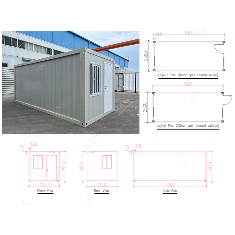 Easy Install Foldable Ready Made Big Size Folding Container House