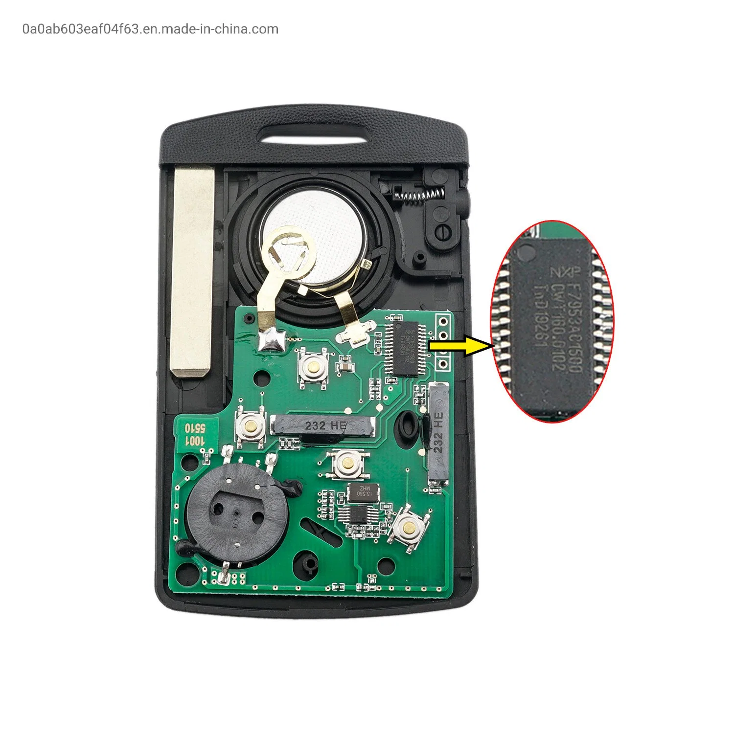 4 botones 433 MHZ Fob llave inteligente de coche de entrada sin llave Llave de tarjeta para 2007-2016 Renault- Mégane 3 Laguna 3 Scénic PCF7952 Chip