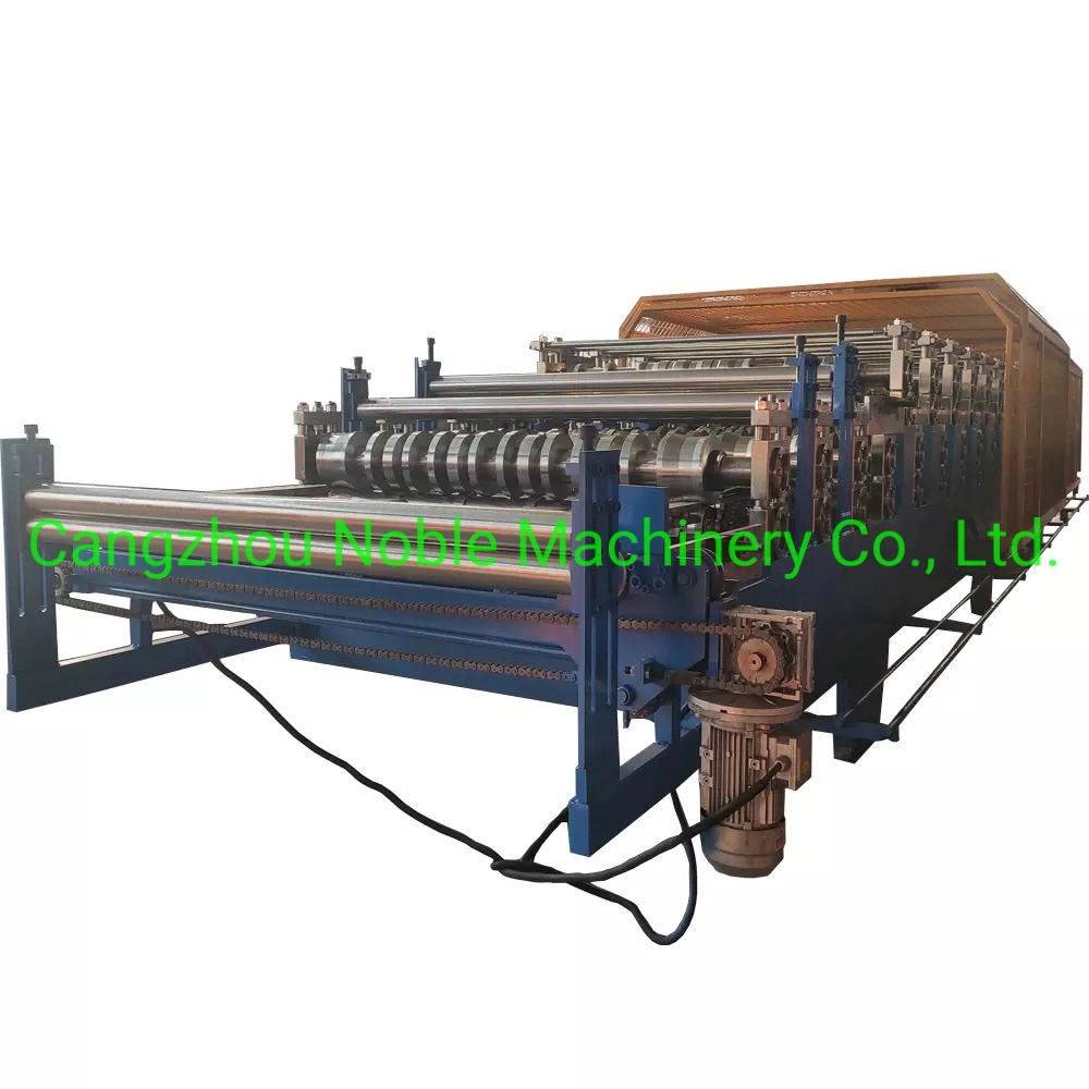 Portable New Roof Use Steel Cold Roll Corrugated /Rib Profile Design Wall Tile Making Roll Forming Machine