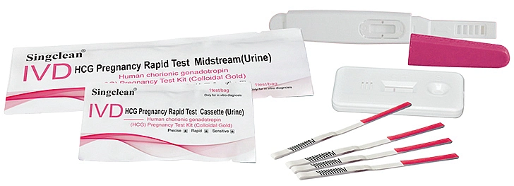 Boîte de dialogue et le carton femelle ou forfait personnalisé en cours de route de la grossesse HCG Kit de test
