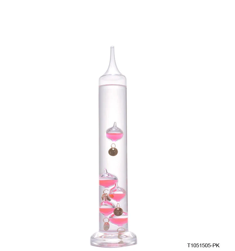 Galileo Thermometer Unique Educational Tool Floating Glass Balls Ornaments Column