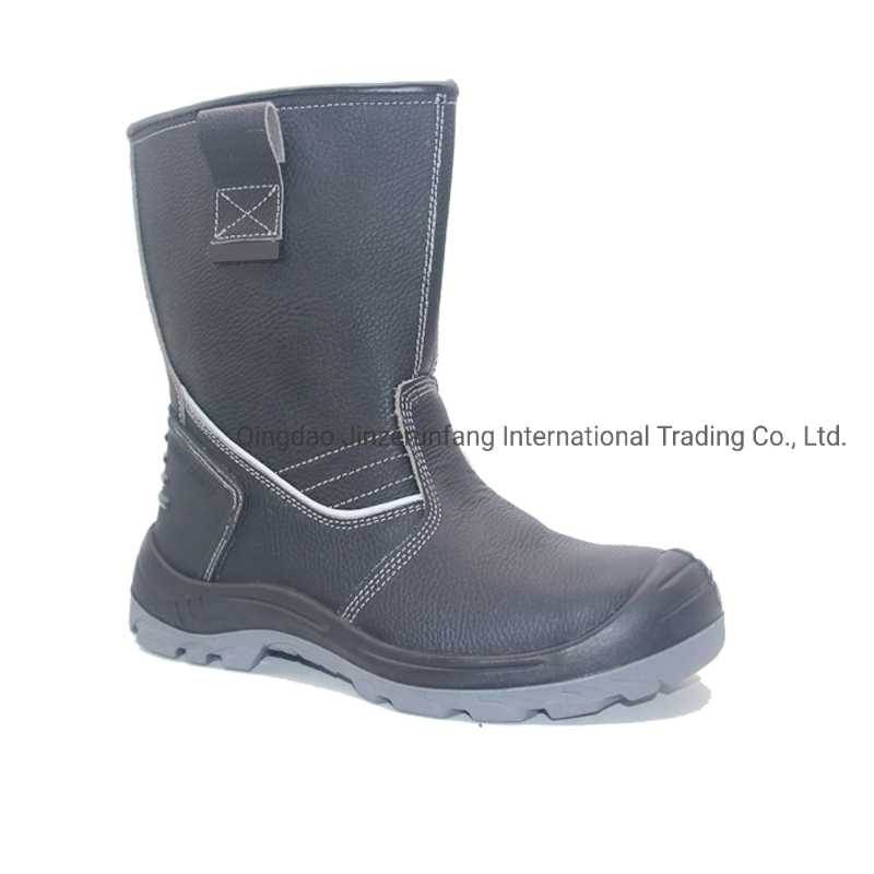 Hot Sale High Cut Leather Injection PU Sole Steel Toe Cap Safety Boots Work Safety Shoes