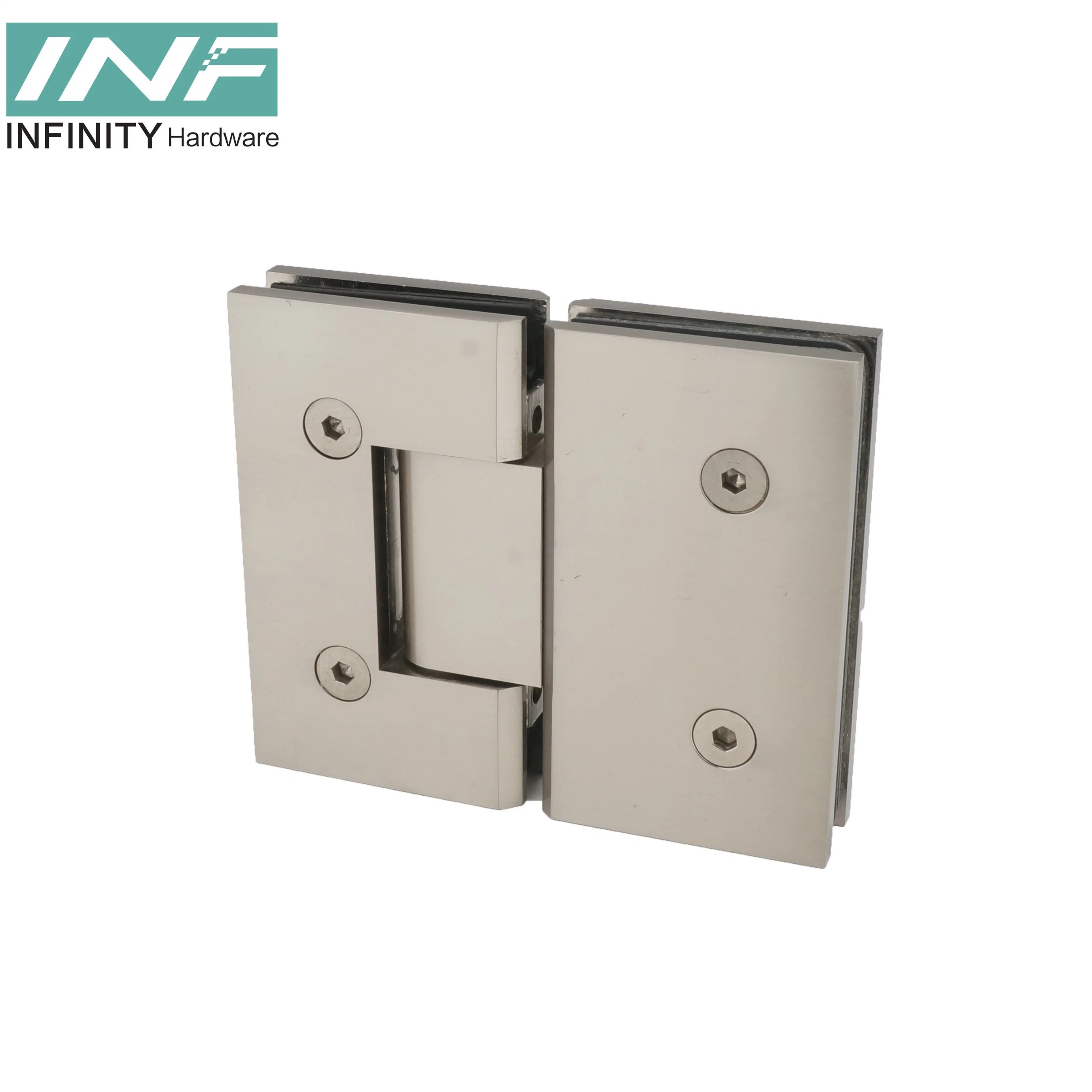 Factory Customization Bathroom Accessories Stainless Steel Shower Hinge Bevel Edge Glass Door Glass to Wall Shower Hinge Bathroom Accessories