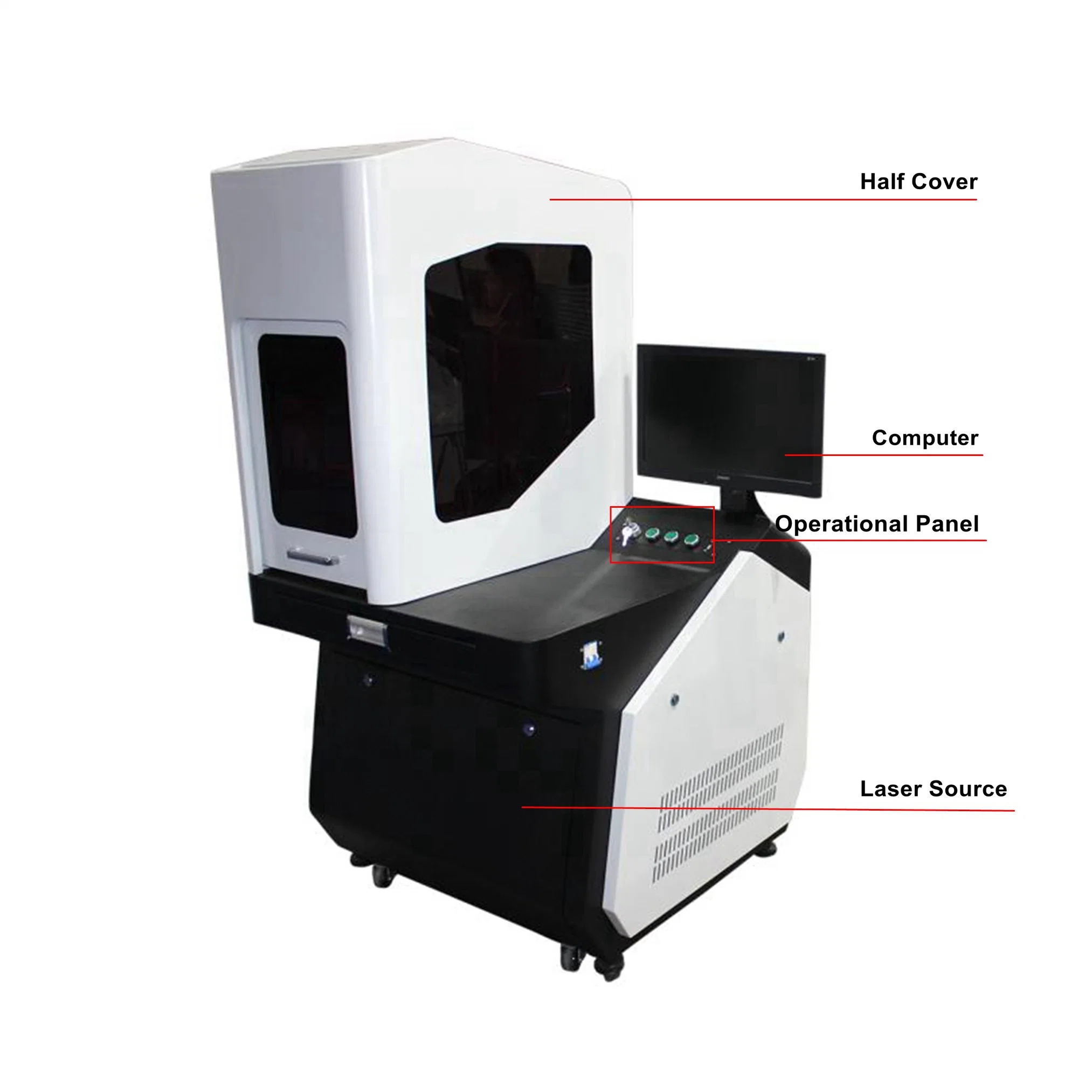 Imprimante laser à fibres Galvo machine d'engralage CNC pour PVC Tuyau PE