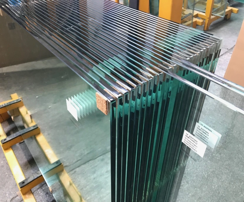 Frosted Acid Etched Printing Safety Glass Building Glass Tempered Balcony Glass Railing Glass Stairway Glass Toughened Laminated Balustrade Glass