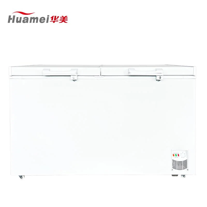 446L Large Volume Supermarket Double Door Ice Cream Freezer