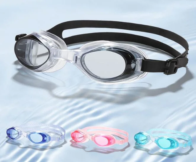 Custom Logo Anti-Fog UV Protection HD Adjustable Silicone Swimming Goggles