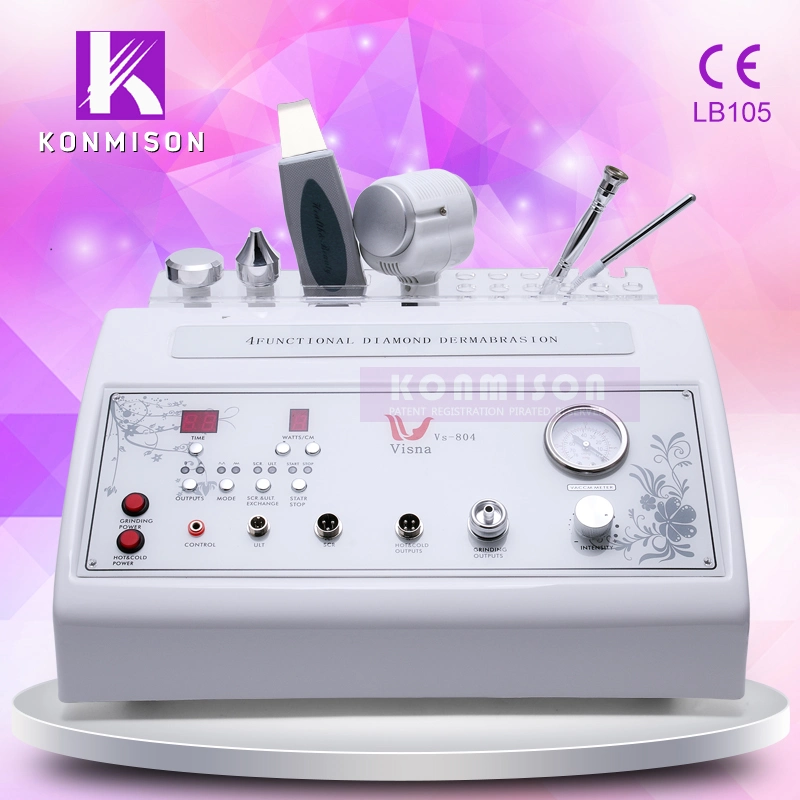 4 in 1 Micro Crystal Dermabrasion Skin Scrubber Ultrasonic Peeling Beauty Machine