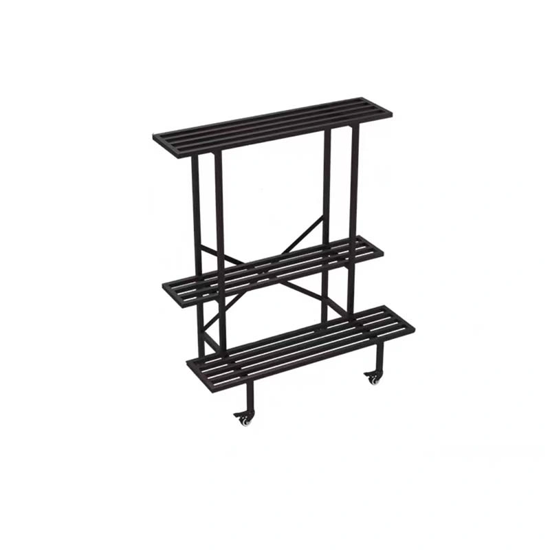 Multi-Layer Wrought Iron Shelves Living Room Simple Balcony Flower Stand