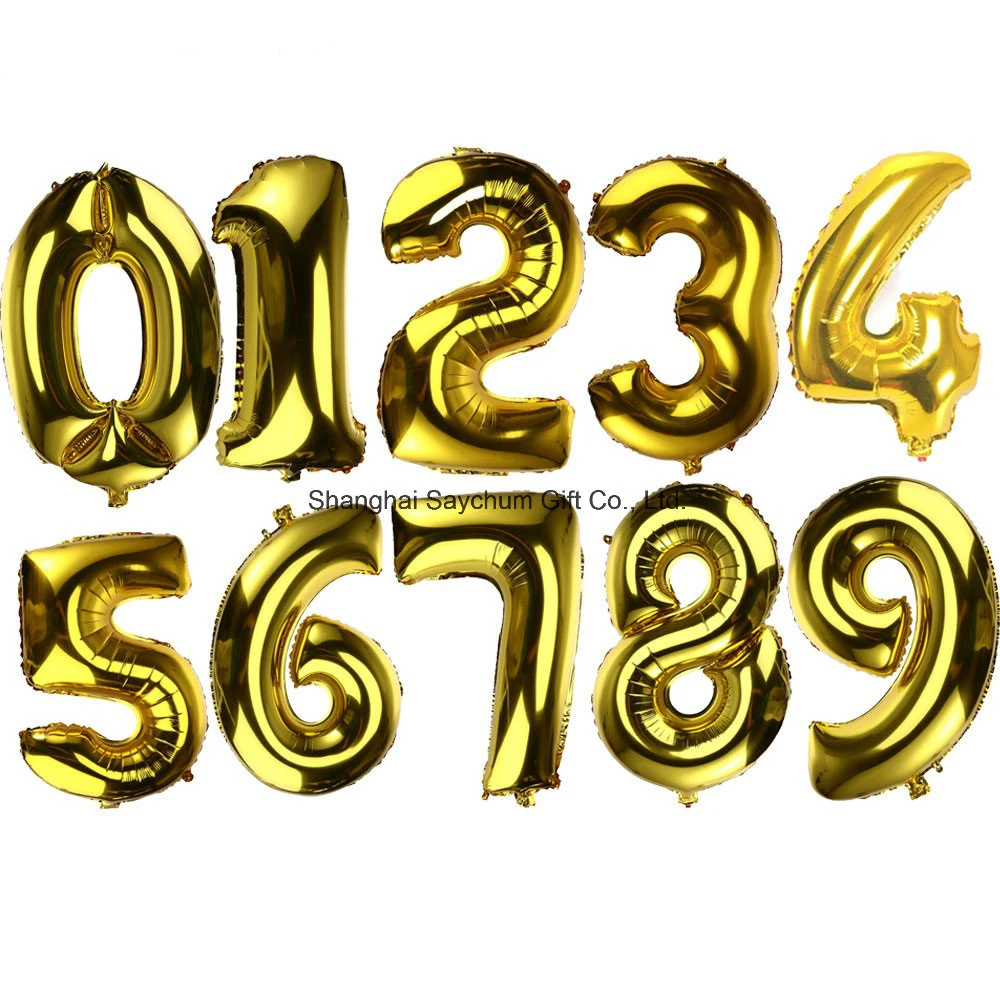 Cheap and Big Alphabet Letters and Numbers Party Decoration Foil Balloons