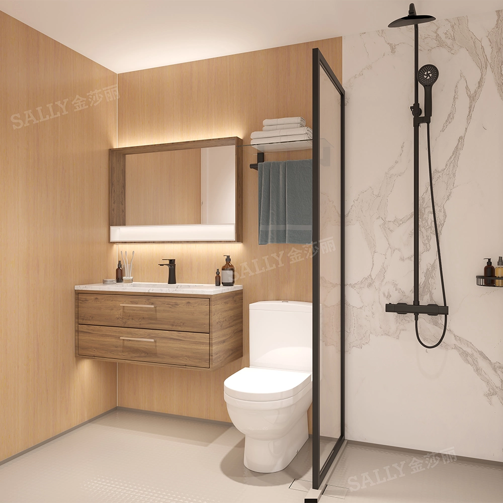 Салли сборных душ трубы и электрических систем сборные модульные вставки в ванной комнате