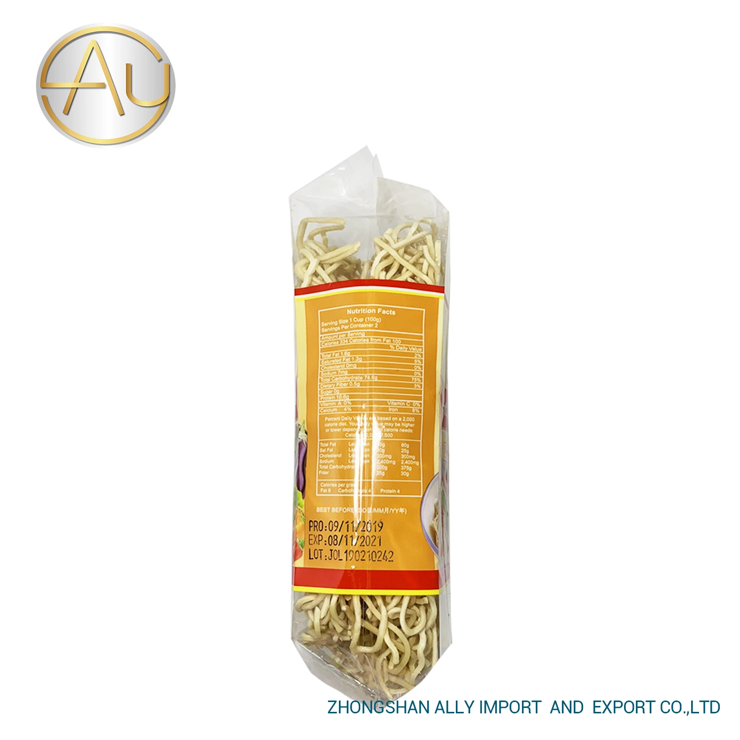 Chinese Manufacturer Wholesale Bulk Instant Food 350g Quick Cooking Egg Noodles