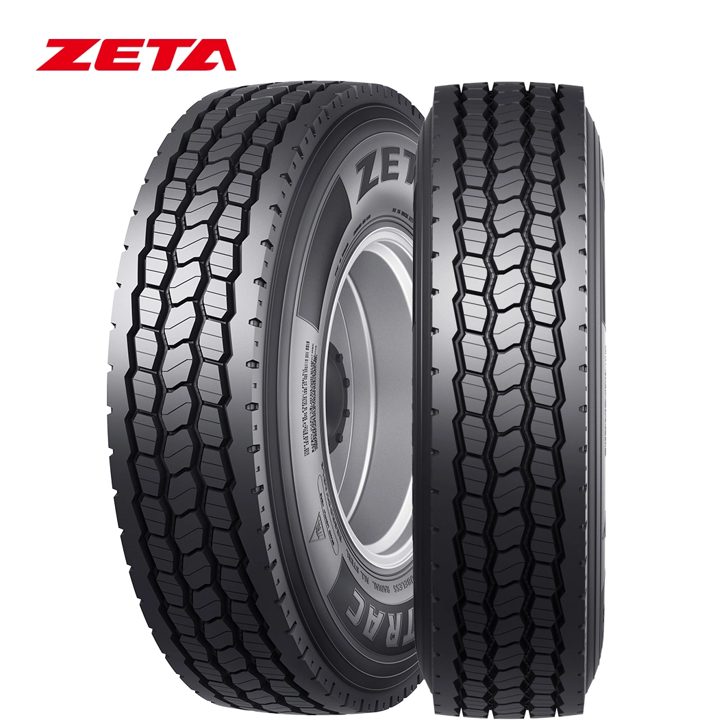 All Steel Radial Truck Tyre Zeta Brand TBR Made in Thailand 11r22.5 12r22.5 11r24.5 315/80r22.5 295/75r22.5 385/65r22.5 1200r24 Saso 3pmsf Factory in Thailand