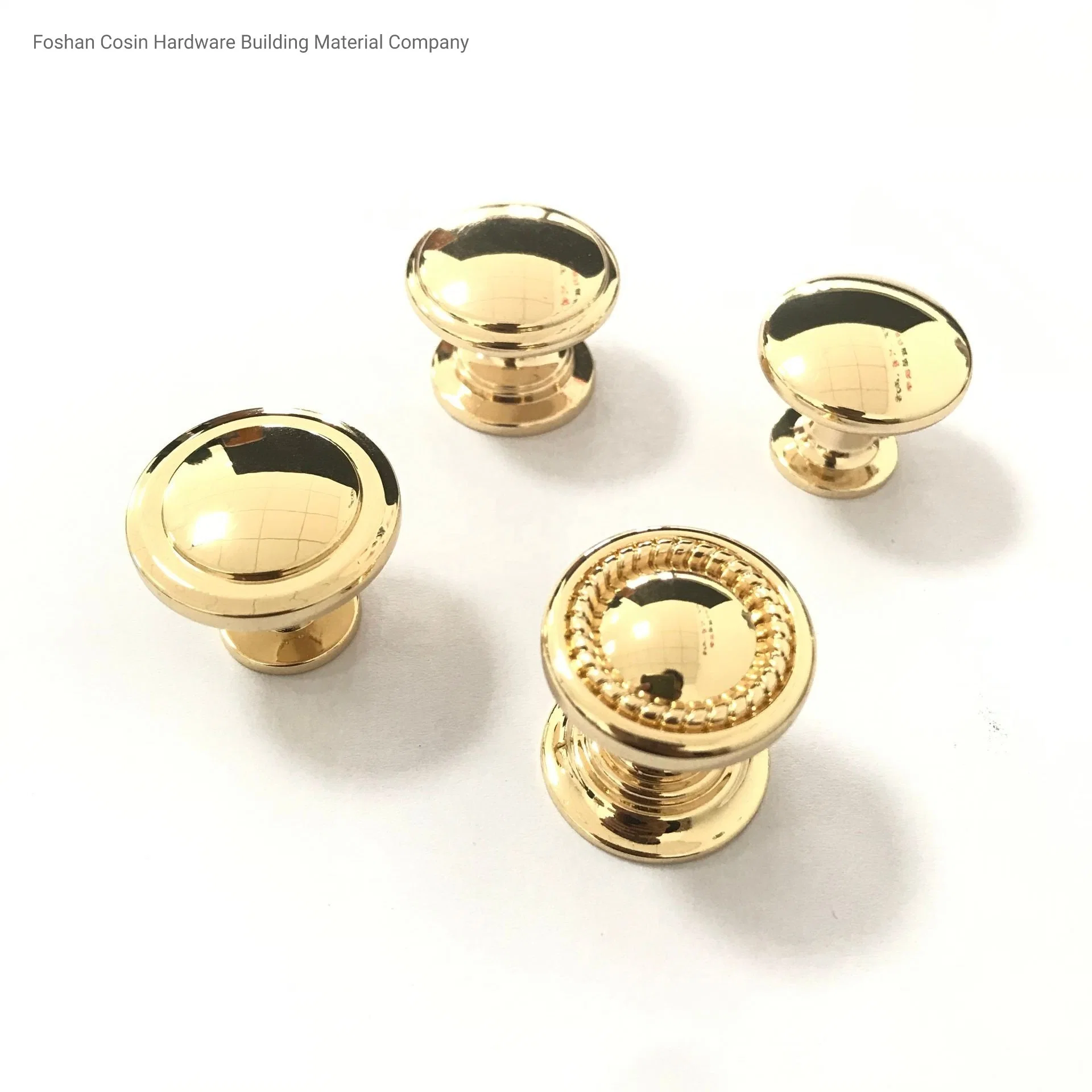 Lz Shiny Gold Knob Zinc Alloy Solid Furniture Kitchen Cabinet Door Drawer Cabinet Furniture Knob