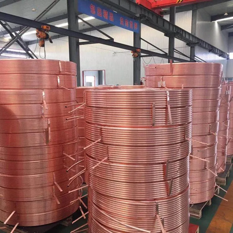 Air Condition C1100 C12200 15meters Pancake Coil 3/8 Inch 3/4 Inch Oxygen Manufacture Copper Tube Pipe