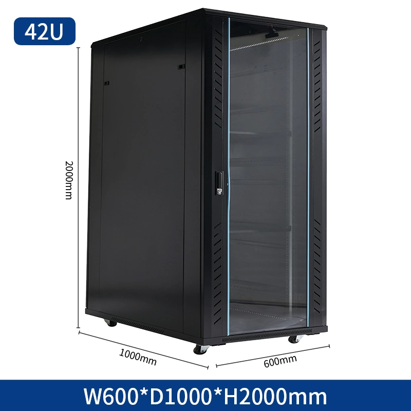 19inch Vertical Sever Rack Network Cabinet 42u with Shlef and PDU Fan 600 (w) *800 (D) Rack