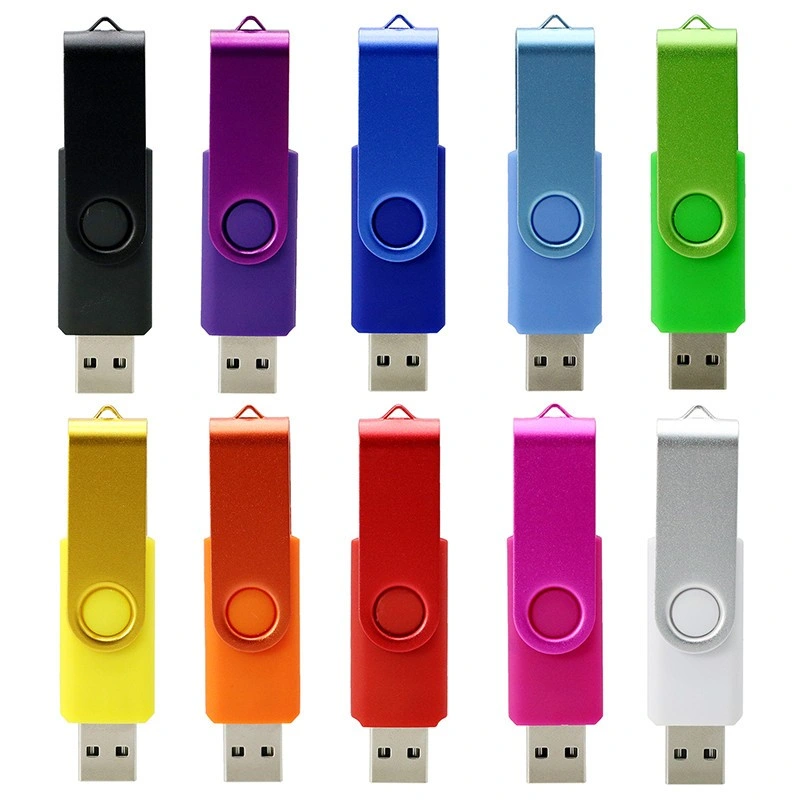 2021 promocional 2GB 4GB giro USB 2,0 Pendrive 3,0 8GB 16GB Unidad flash USB con color de logotipo personalizado