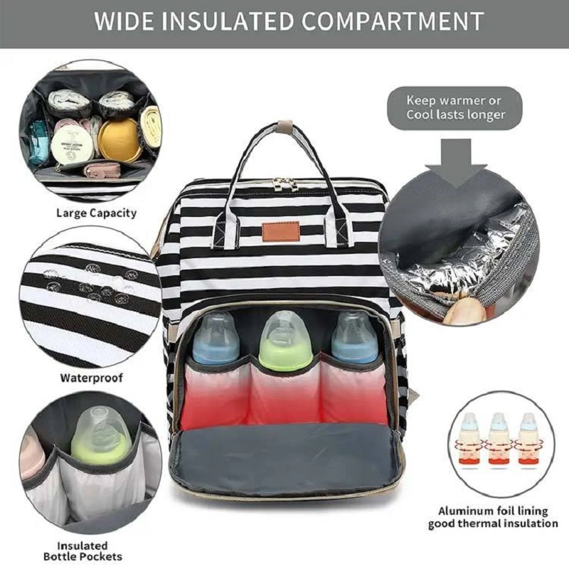 Customized Multifunctional Outdoor Mummy Backpack Diaper Bag