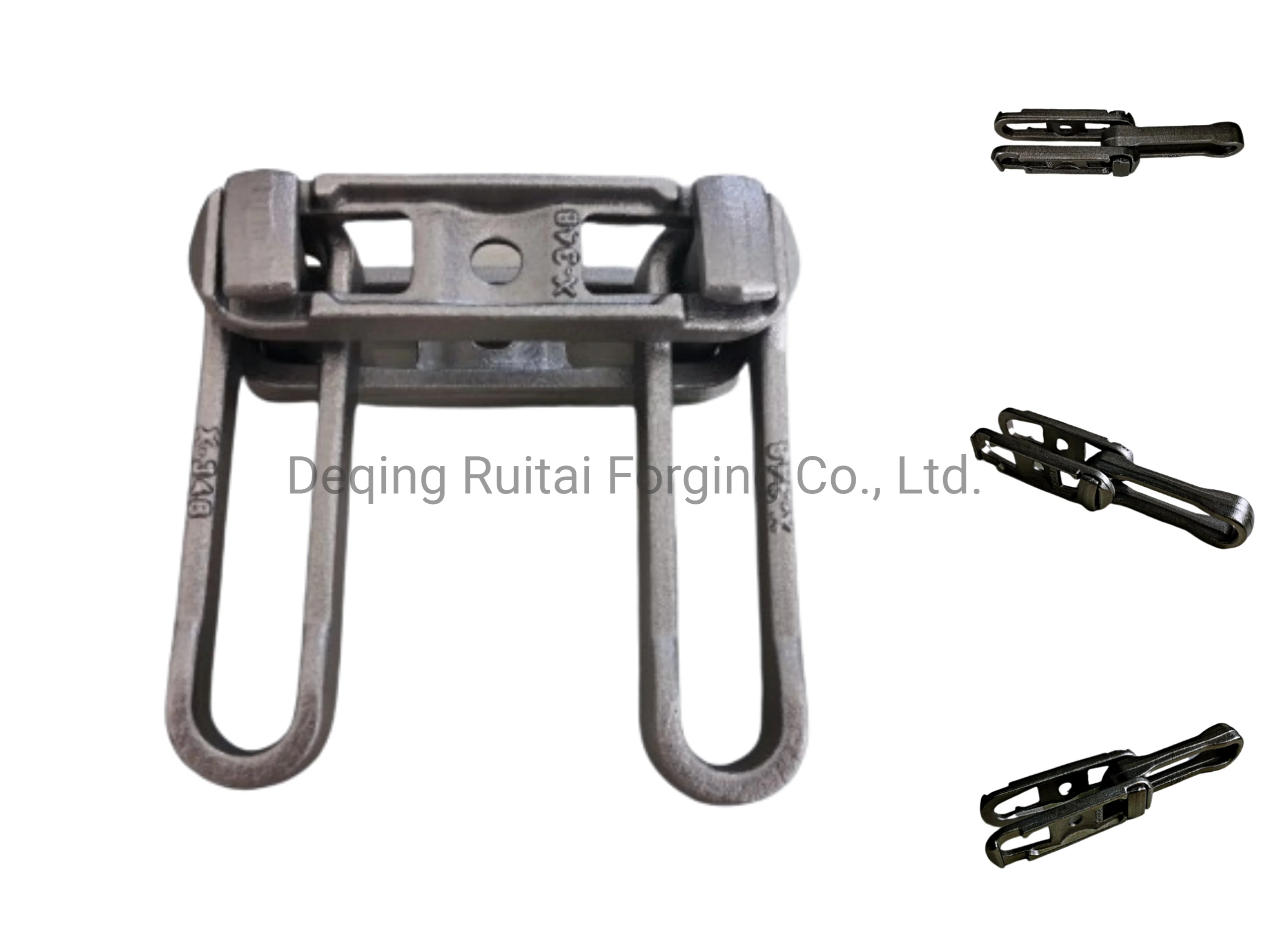 Heavy Duty Rivetless cadena forjada X458 Estándar del sector de la cadena de acero al carbono de cadena y forjado una cadena de eslabones de cadena transportadora de acero forjado para la línea de pintura