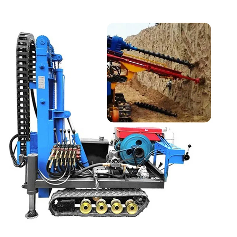 360 Degree Rotating Hydraulic Tracked Drilling Machine Pile Driver