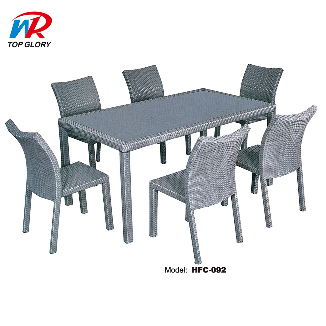 Garden Patio Leisure Restaurant Furniture Synthetic Wood Outdoor Dining Tables Furniture