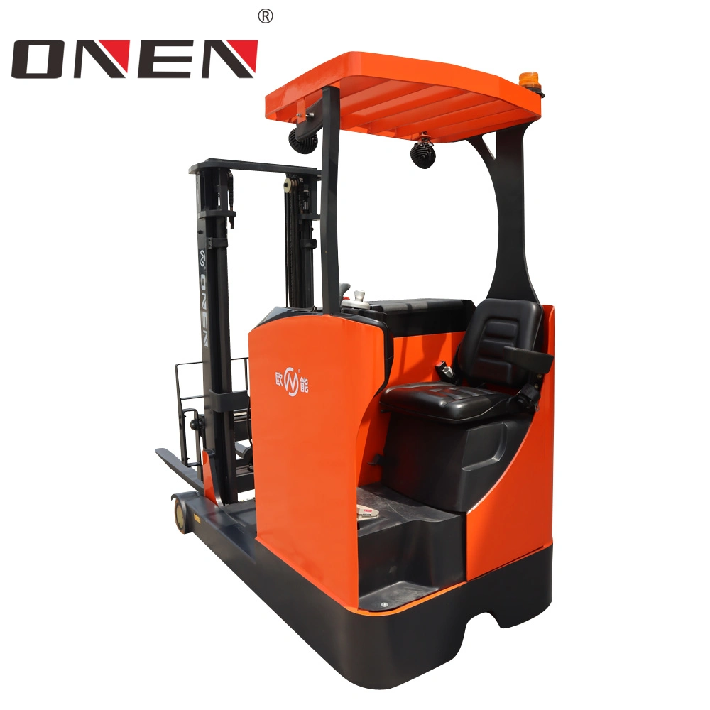 China Fabrik Preis OEM / ODM 1500kg-2000kg Lager Industrie hohe Qualität Stapelhöhe Elektrischer Sit-Down Reach Truck Gabelstapler mit CE und ISO14001/9001