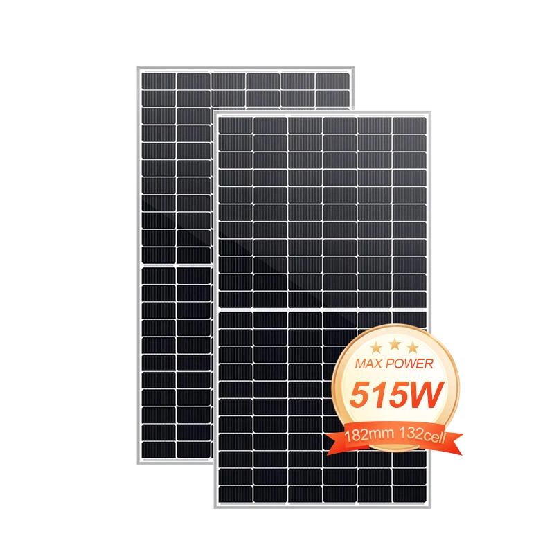 Energy Panels Half Cell 495W 500W 505W 510W 515W Mono A Grade Poly Photovoltaics for Solar Power System