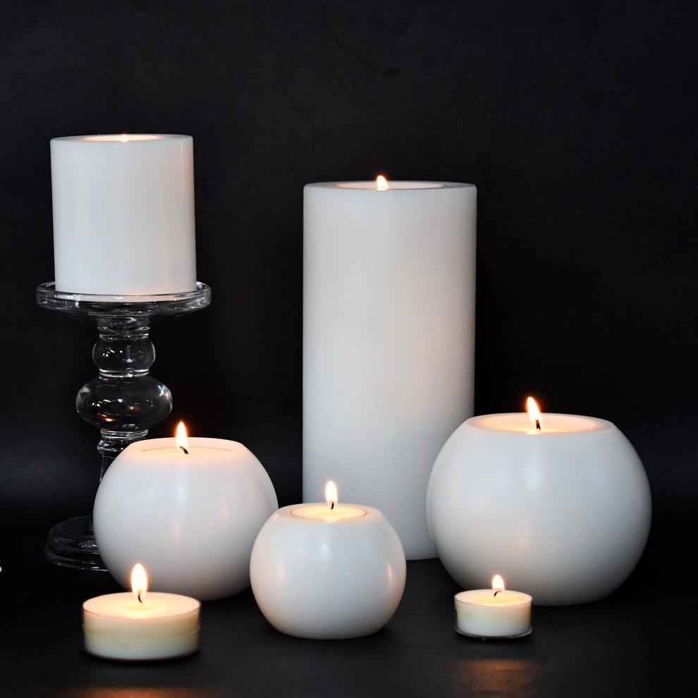 Modern Classic White Artificial Candles