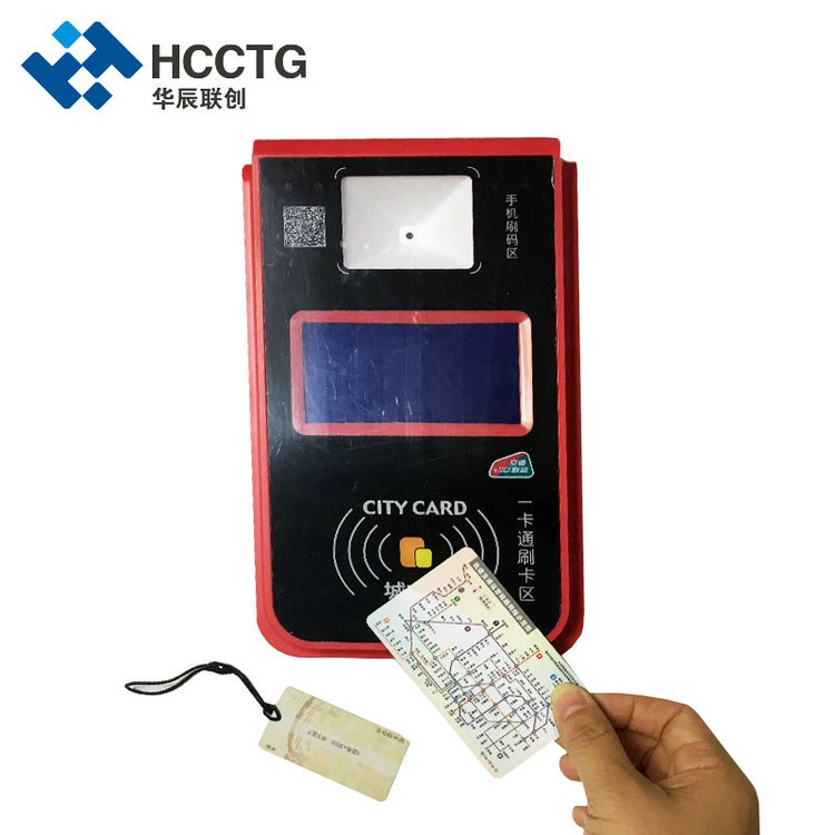 Qr Code RFID NFC Card Reader GPS Bus Ticketing Validator Vending Conductor Machine P18-L2