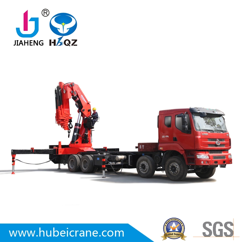 Factory Direct 90 Tons  Heavy Duty HBQZ knuckle Boom Truck Mounted Crane For Promotion