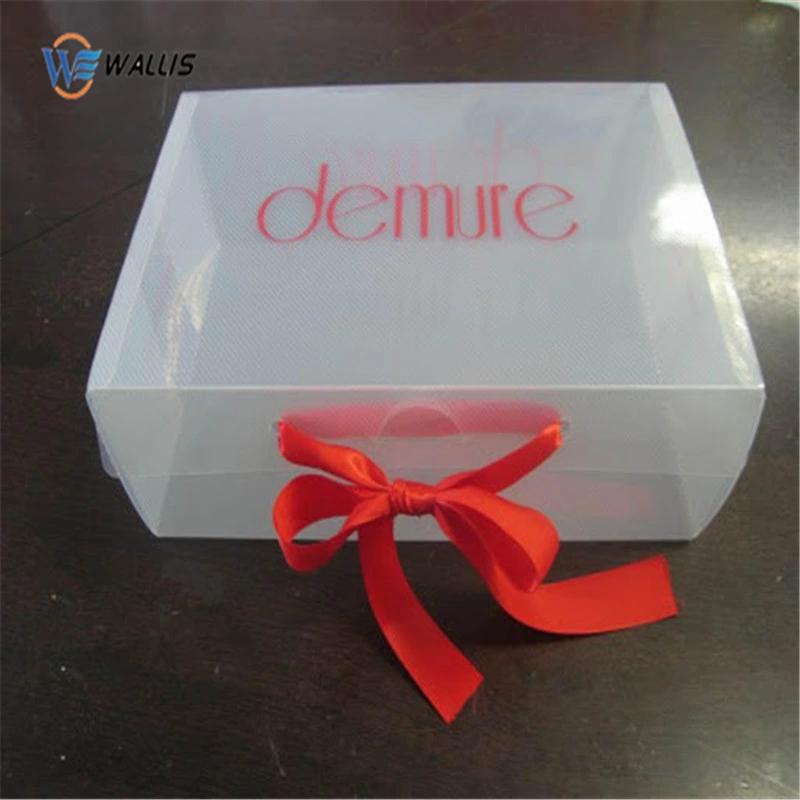 Customized PVC PP Pet PS Polypropylene Plastic Gift Blister Packaging Folding Box with Handle