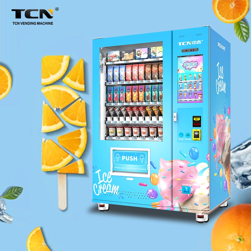 Tcn ODM/OEM Automatic Ice Cream Frozen Food Vending Machine Yogurt Food Frozen Vending Machine