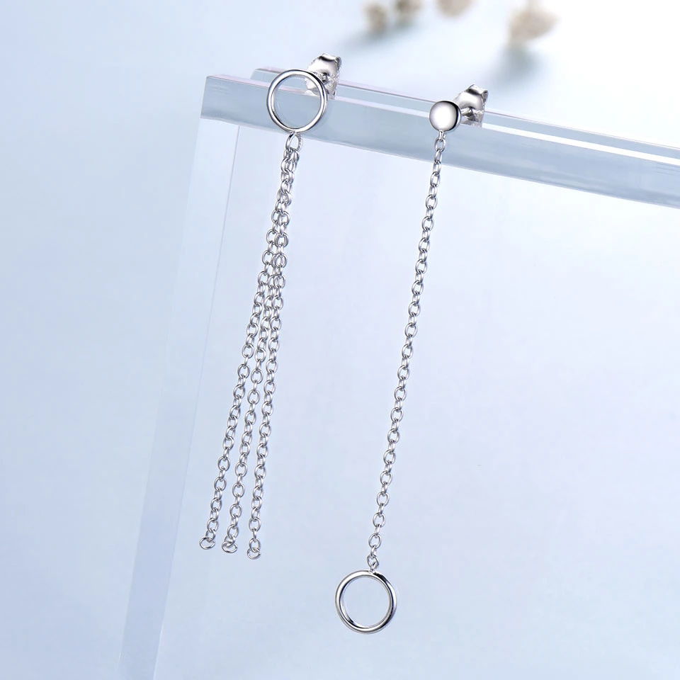 Real Silver 925 Jewelry Drop Earrings Fine Jewellery