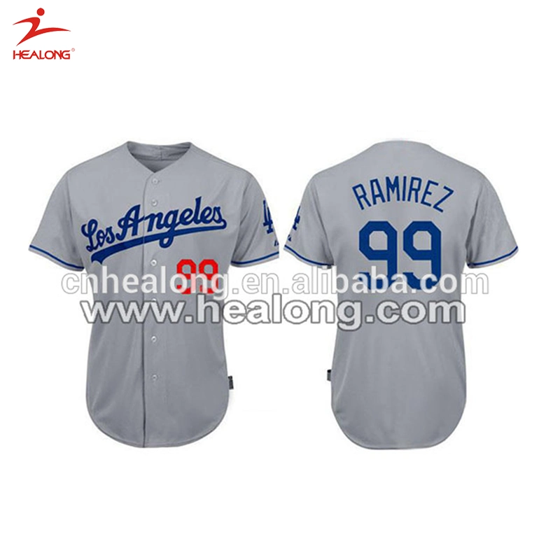 Healong impresas digitalmente el nuevo estilo Custom Mens camisetas de béisbol