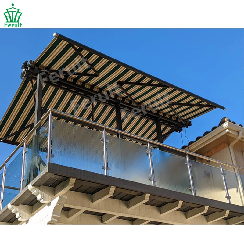 Free Standing Two Side Awning Double Side Butterfly Retractable Awnings