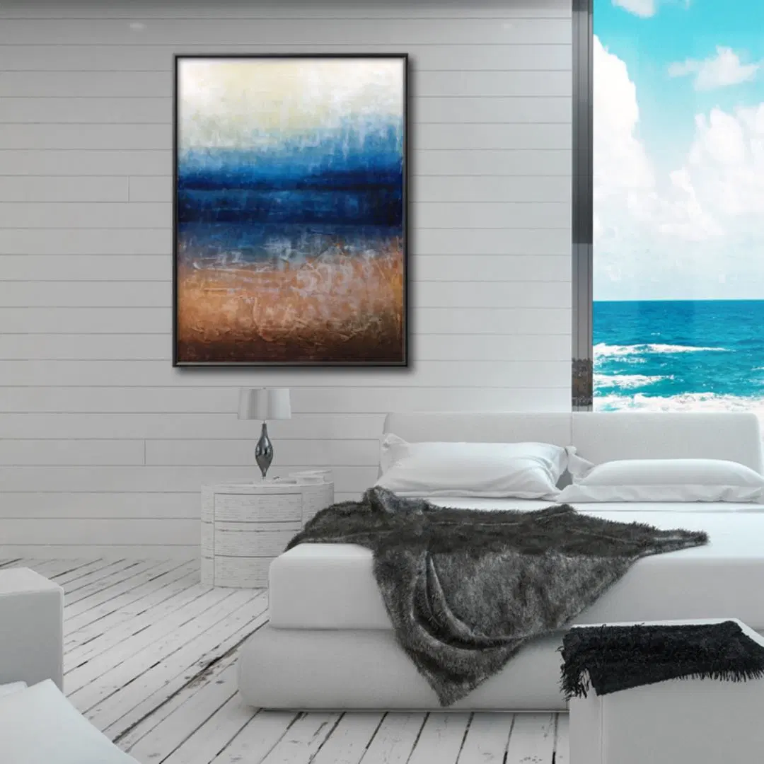 Handmade Modern Abstract Canvas Group Oil Paintings for Home Decor