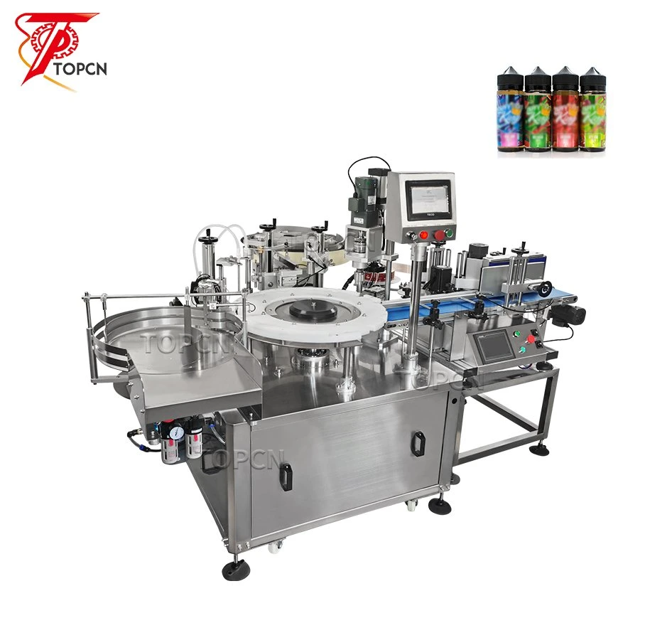 Vial Liquid Medicine Electronic Cigarette Oil Filling Capping Machine 15ml Glass Bottle Filling Capping Machine