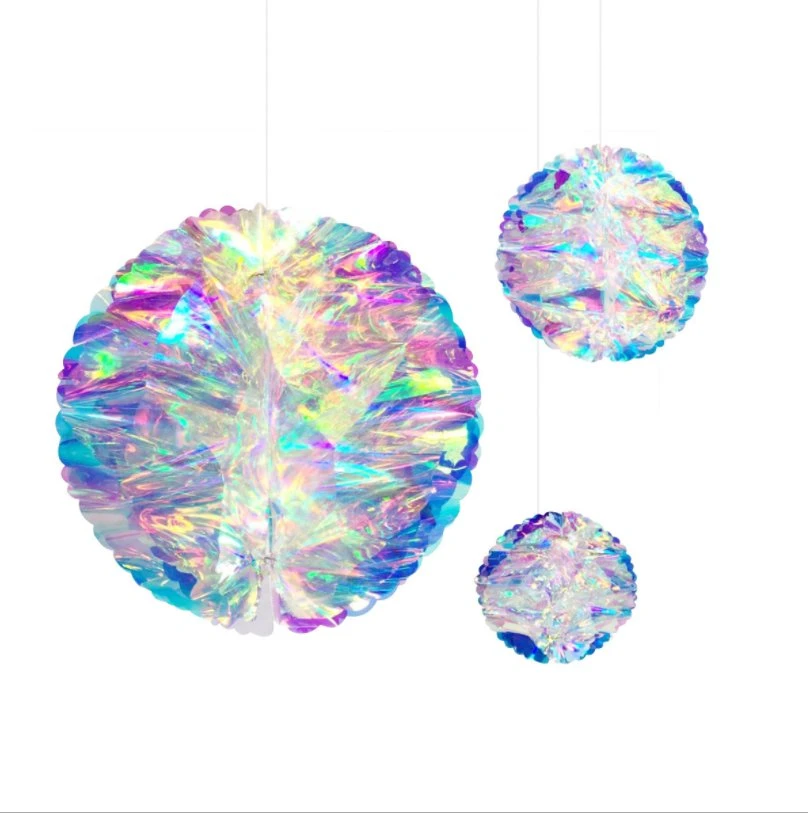 Colorful Honeycomb Ball Ornaments