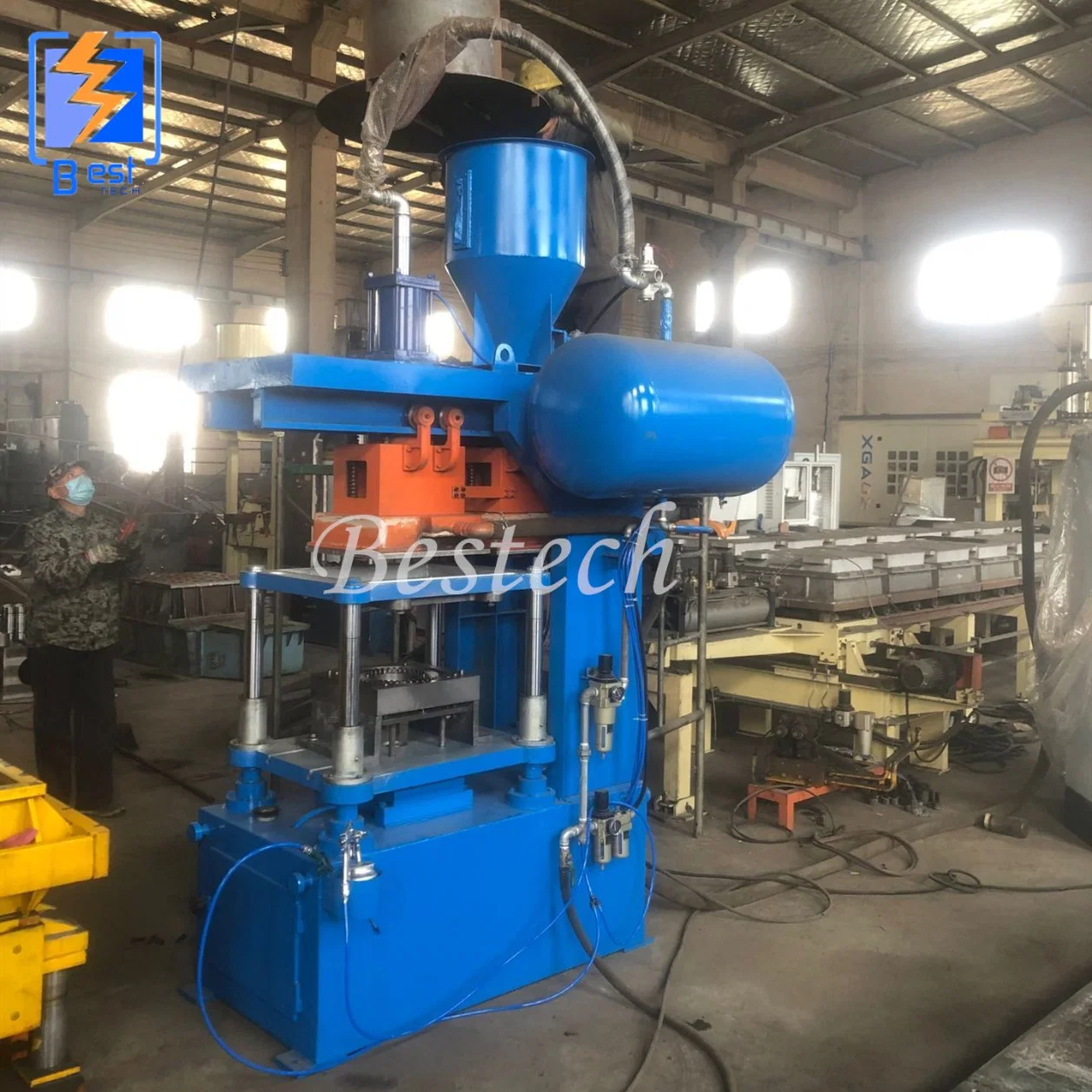 Cold Box Sand Core Making Machine for Casting Brass Parts Production