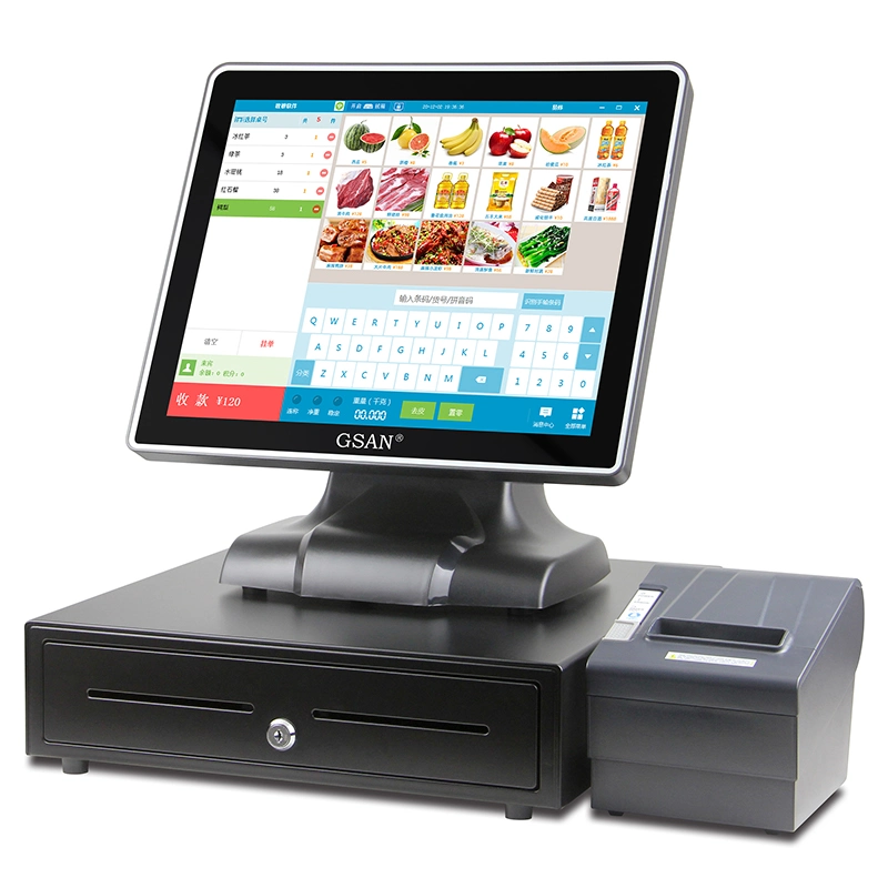 17 Inch Touch Screen POS System Restaurant Cash Register