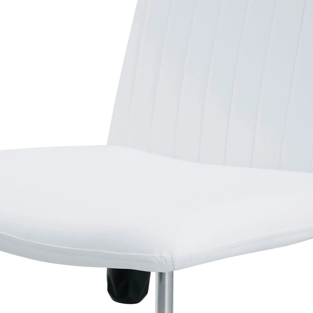 Office Chair with 360&deg; Swivel Office Chair, White, PU