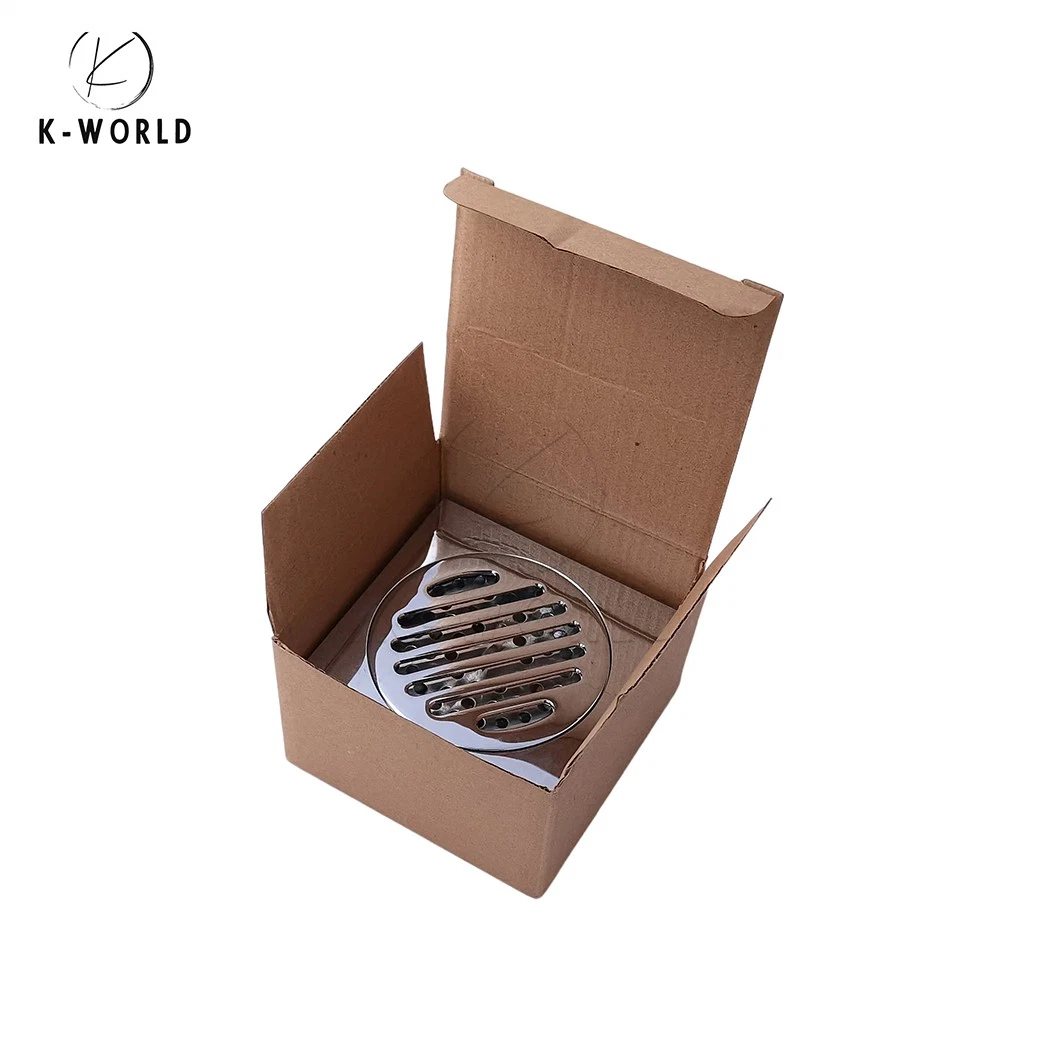 K-World Shower Pan Drain Wholesaler ODM Custom Deodorant Silicone Core Bathroom Floor Drain China Anti-Rebate Brass Floor Drain