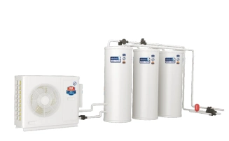 Bomba de calor aire-aire de 22 Kw calentadores hogar sistema de agua caliente marca de agua.